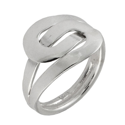 Silberring Schleifen ineinander 925er Sterling Silber Designer Ringe Schmuck - chic - net.de