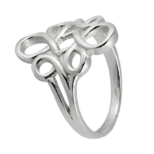Silberring Schleifen Muster 19 mm 925er Sterling Silber Designer Ringe Schmuck - chic - net.de
