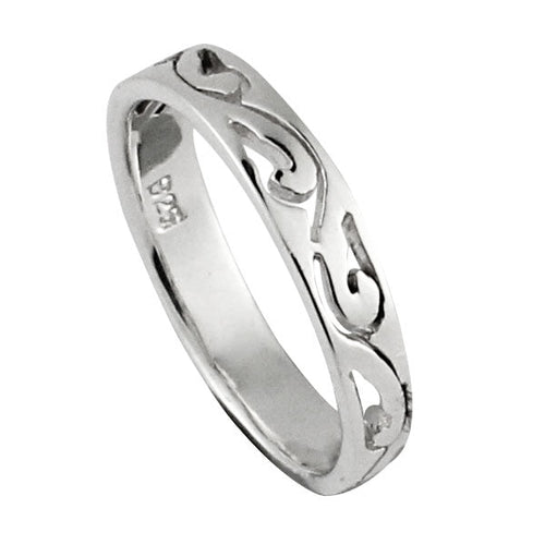 Silberring Spiralen abwechselnd gedreht 925 Sterling Silber Designer Ringe Schmuck - chic - net.de