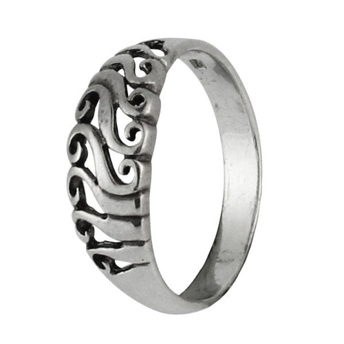 Silberring Spiralen Haken 925er Sterling Silber Designer Ringe Schmuck - chic - net.de