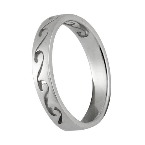 Silberring Spiralen Wellen Band 925er Sterling Silber Designer Ringe Schmuck - chic - net.de