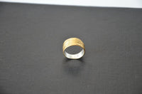 Load image into Gallery viewer, Silberring vergoldet 925 Sterlingsilber Bandring Linien - chic - net.de
