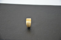 Load image into Gallery viewer, Silberring vergoldet 925 Sterlingsilber Bandring Linien - chic - net.de
