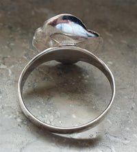 Load image into Gallery viewer, Silberring weiß oxidiert Glitzer Rose Ringe Damen - chic - net.de
