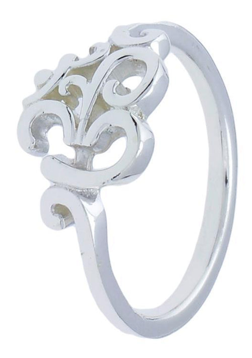 Silberringe Om - Zeichen spiralig filigran 925er Sterling Silber Tribal Schmuck - chic - net.de