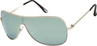 Cargar imagen en el visor de la galería, Sonnenbrille Piloten Monoscheiben schmal Brille Metall verspiegelt 400 UV unisex - chic - net.de
