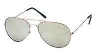 Load image into Gallery viewer, Sonnenbrille Pilotenbrille 400 UV verspiegelt golden Doppelsteg pink grün gelb blau - chic - net.de
