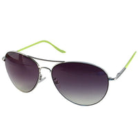 Cargar imagen en el visor de la galería, Sonnenbrille Unisex Pilotenbrille bunt Pornobrille Fliegerbrille getönt 400UV silber - chic - net.de

