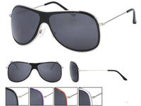 Load image into Gallery viewer, Sonnenbrille Unisex Pilotenbrille dunkel getönt 400UV Schwarz Lila Rot Weiß - chic - net.de
