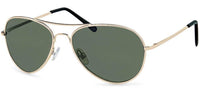 Load image into Gallery viewer, Sonnenbrille Unisex Pilotenbrille Pornobrille Fliegerbrille getönt 400UV Grün Gold - chic - net.de
