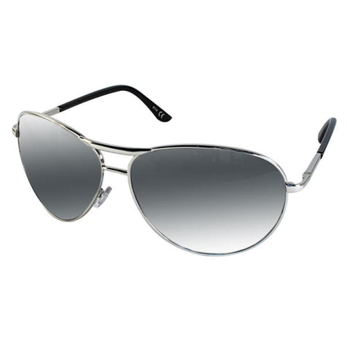Sonnenbrille Unisex Pilotenbrille Pornobrille Spiegelbrille Perlglanz verspiegelt 400UV silber - chic - net.de