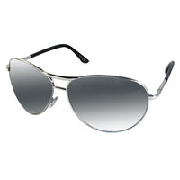 Load image into Gallery viewer, Sonnenbrille Unisex Pilotenbrille Pornobrille Spiegelbrille Perlglanz verspiegelt 400UV silber - chic - net.de
