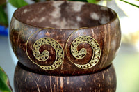 Cargar imagen en el visor de la galería, Spiralen Ohrringe S - Formen Spiralen Messing Brass antik golden Tribal Ohrhänger - chic - net.de

