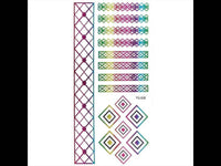 Load image into Gallery viewer, Tattoo Motivbogen schilldernd bunt temporär Klebetattoos Gitterband Schmuck Tattoos - chic - net.de
