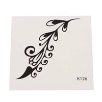 Cargar imagen en el visor de la galería, Tattoo schwarz Ranke verzweigt verziert geschlängelt Ornament einzeln 1 Bogen - chic - net.de
