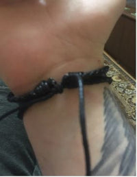 Load image into Gallery viewer, Viking Kompass Leder Armband schwarz silber verstellbar
