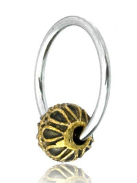 Load image into Gallery viewer, Universal Piercing Kugel Ring Edelstahl Brass Bögen - chic - net.de

